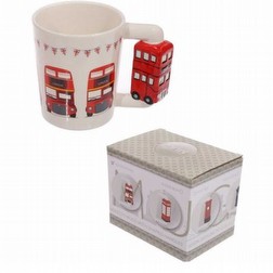 Tazza cermica con Manico 3D London Bus Foto2 Piccola